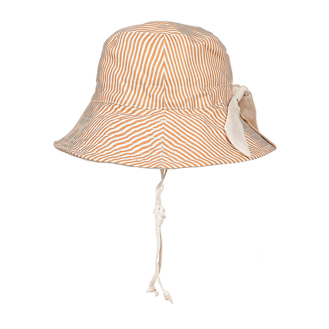 Kids Reversible Classic Bucket Hat - Frankie / Flax