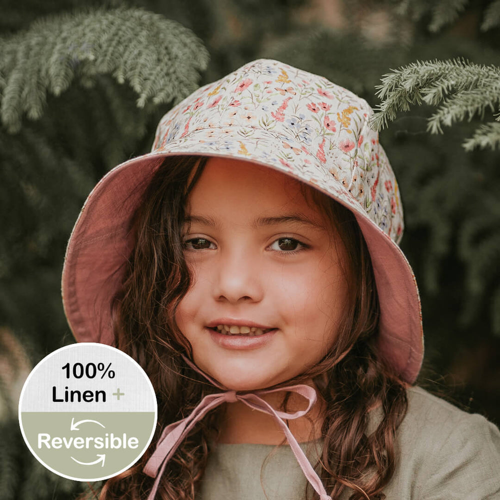 Wanderer Panelled Bucket Sun Hat - Paris / Rosa