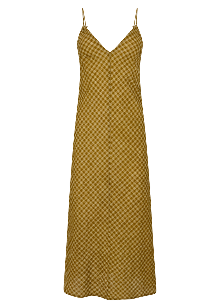 Hulia Check Daje Slip Dress