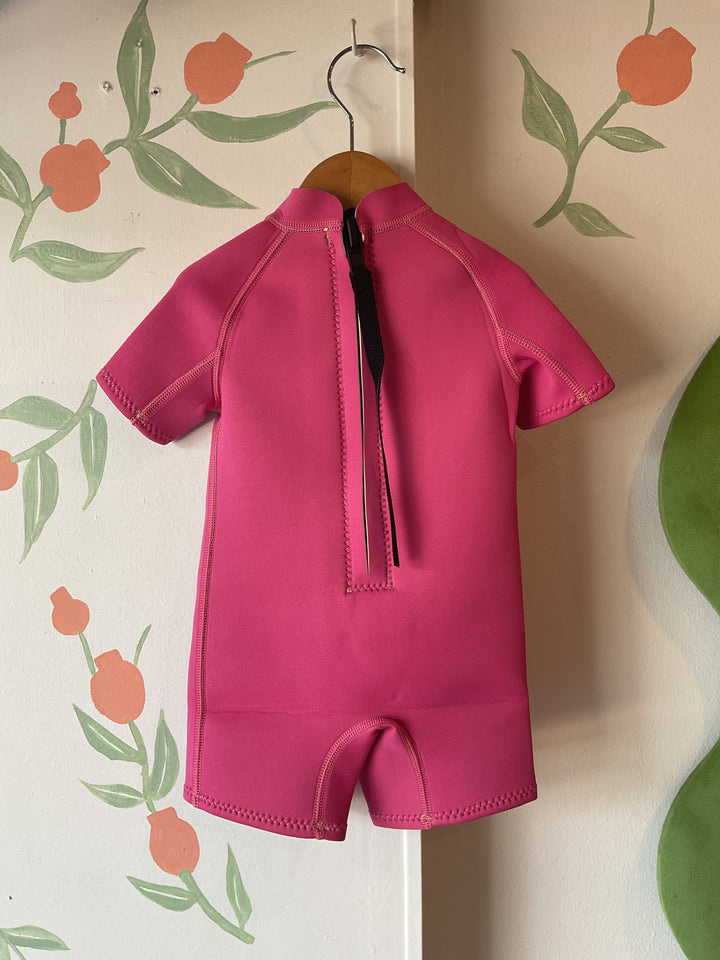 Short Sleeve Springsuit - Fuschia Pink