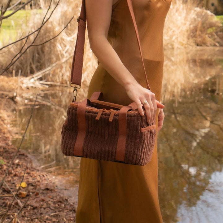 Cord Mini Cooler Bag - Chocolate