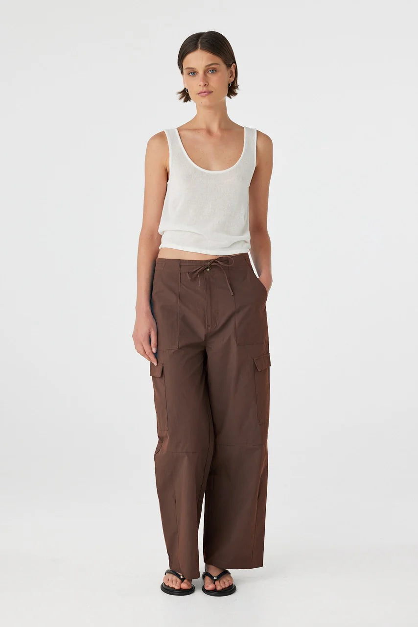 Nara Pocket Pant - Espresso
