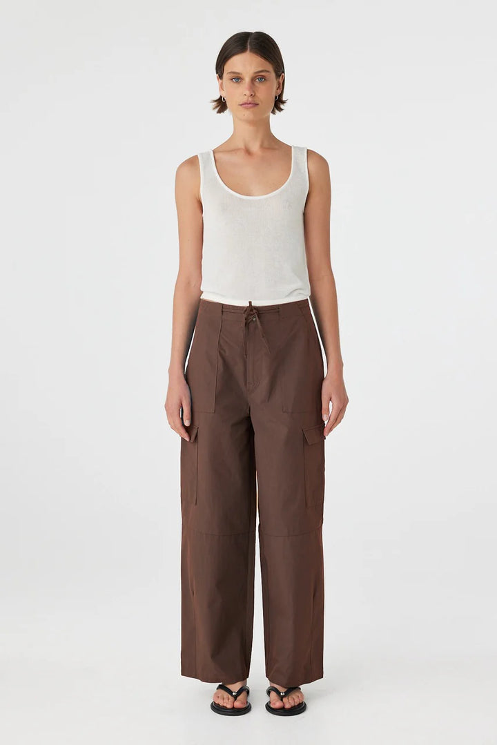 Nara Pocket Pant - Espresso