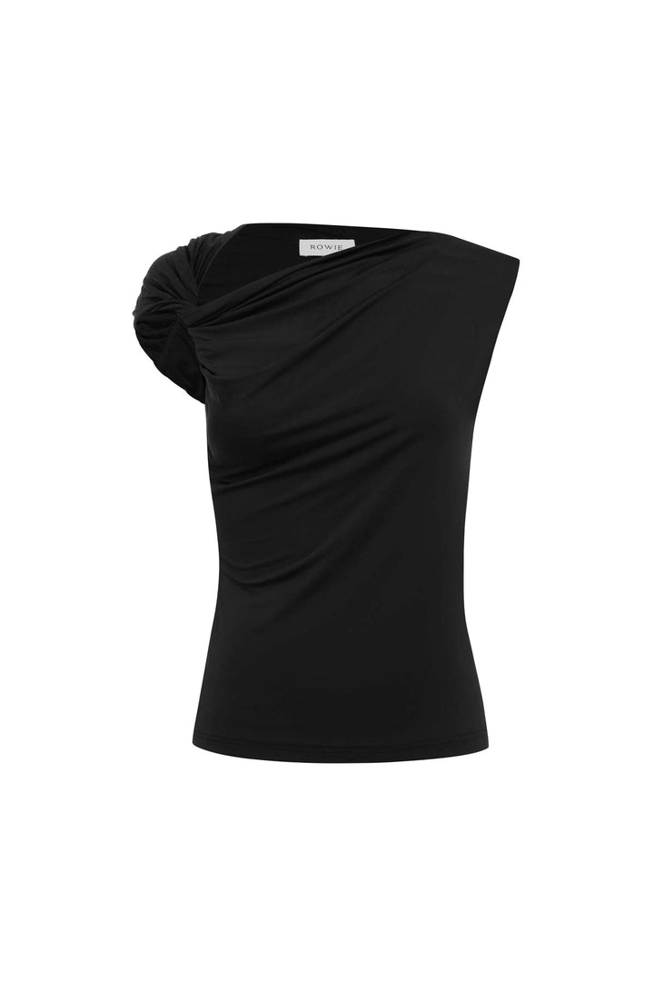 Elara Twist Top - Noir