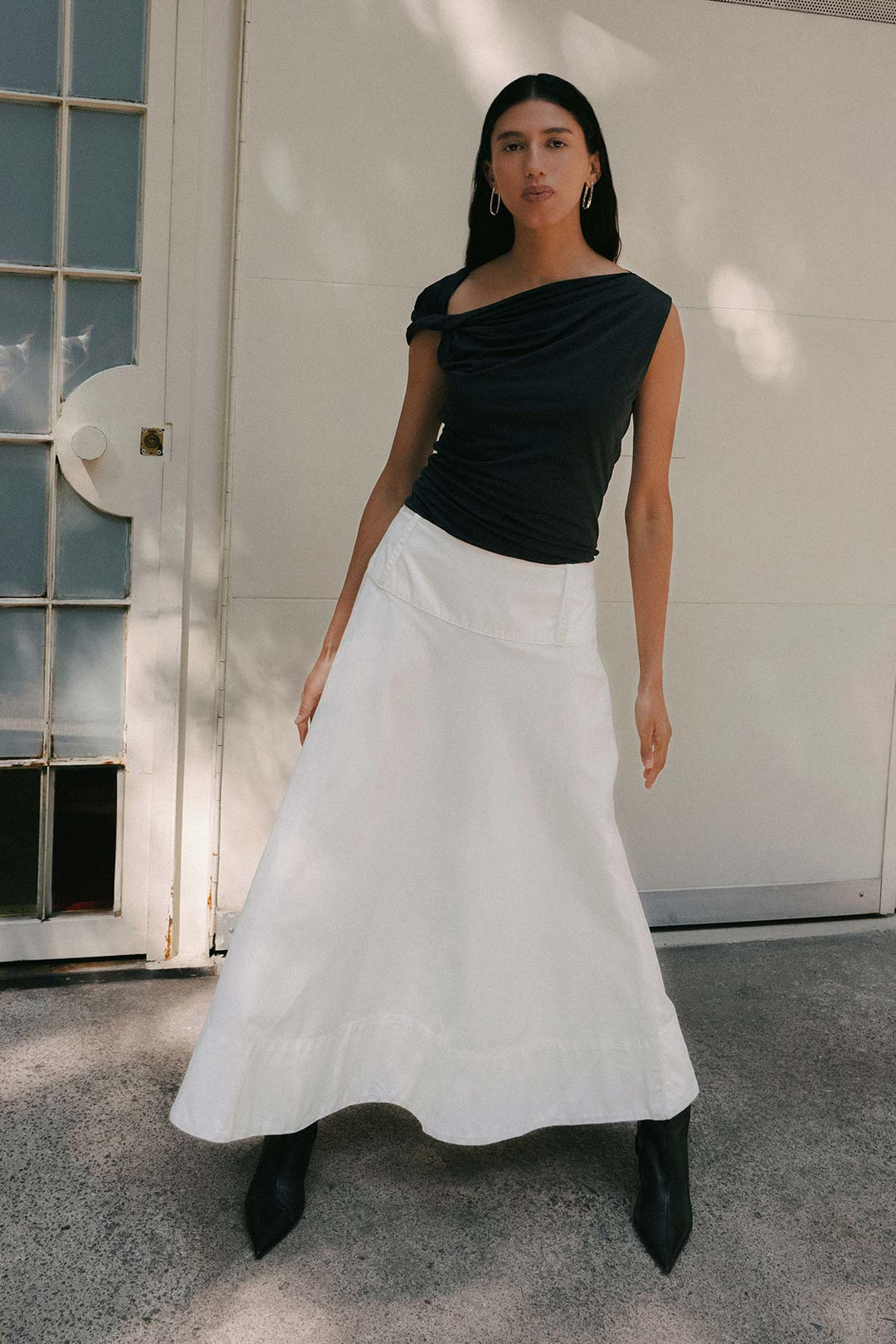 Elara Twist Top - Noir