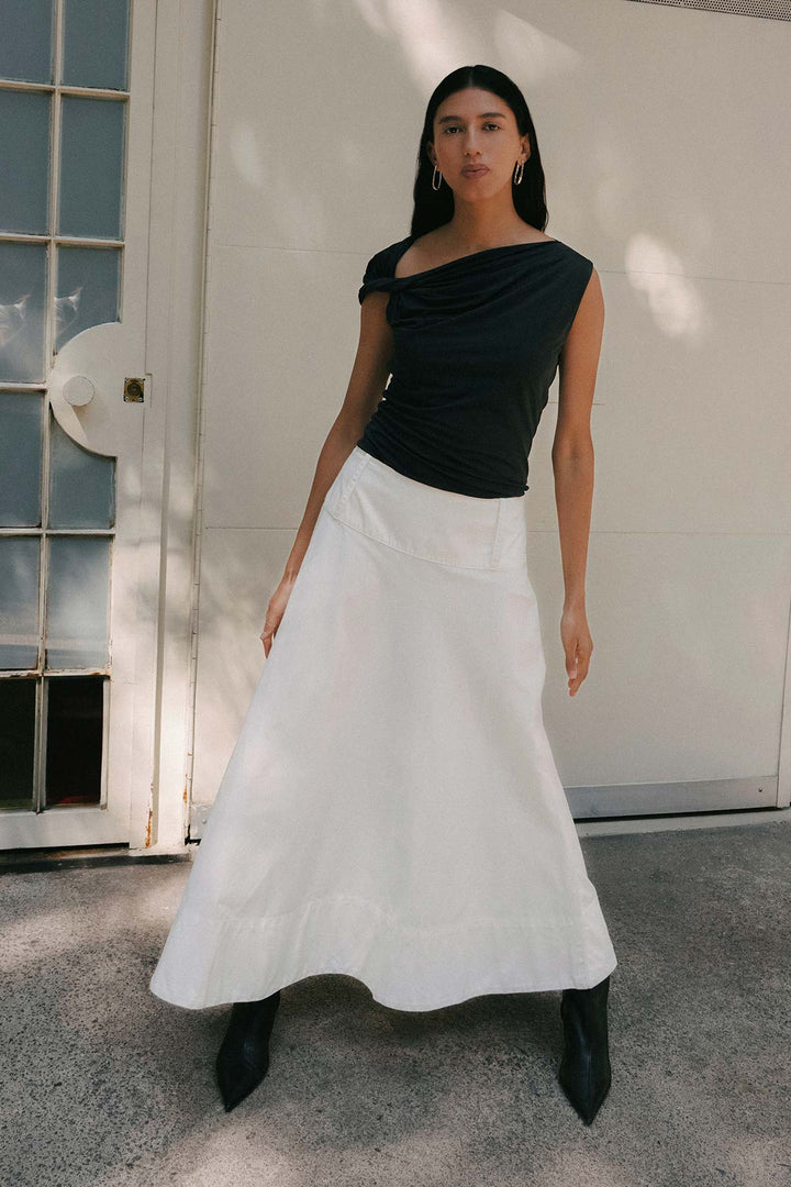 Elara Twist Top - Noir