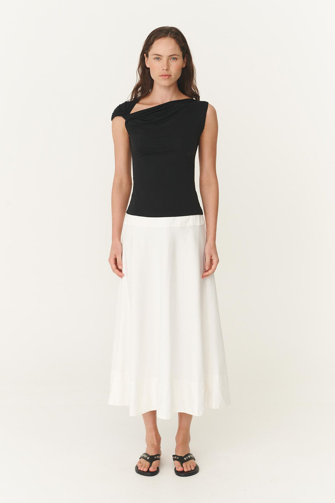 Elara Twist Top - Noir