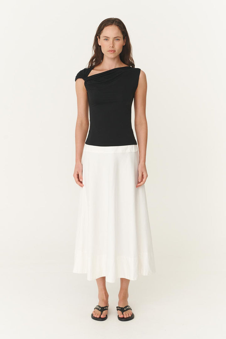 Elara Twist Top - Noir