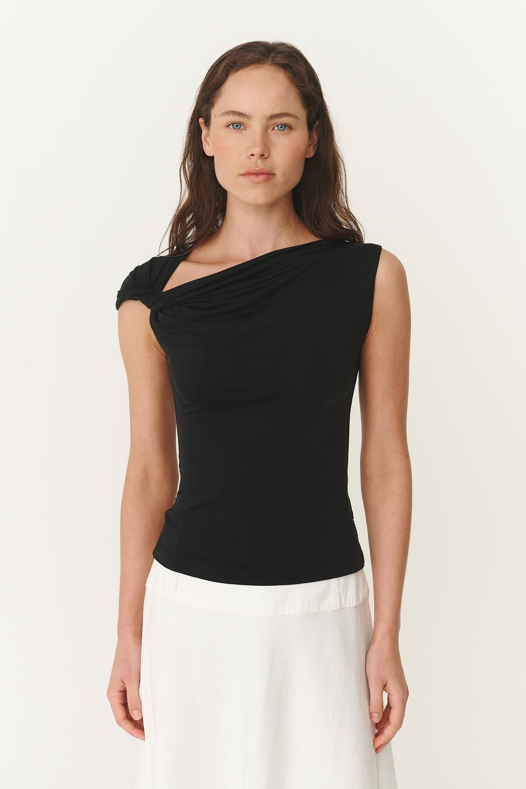 Elara Twist Top - Noir