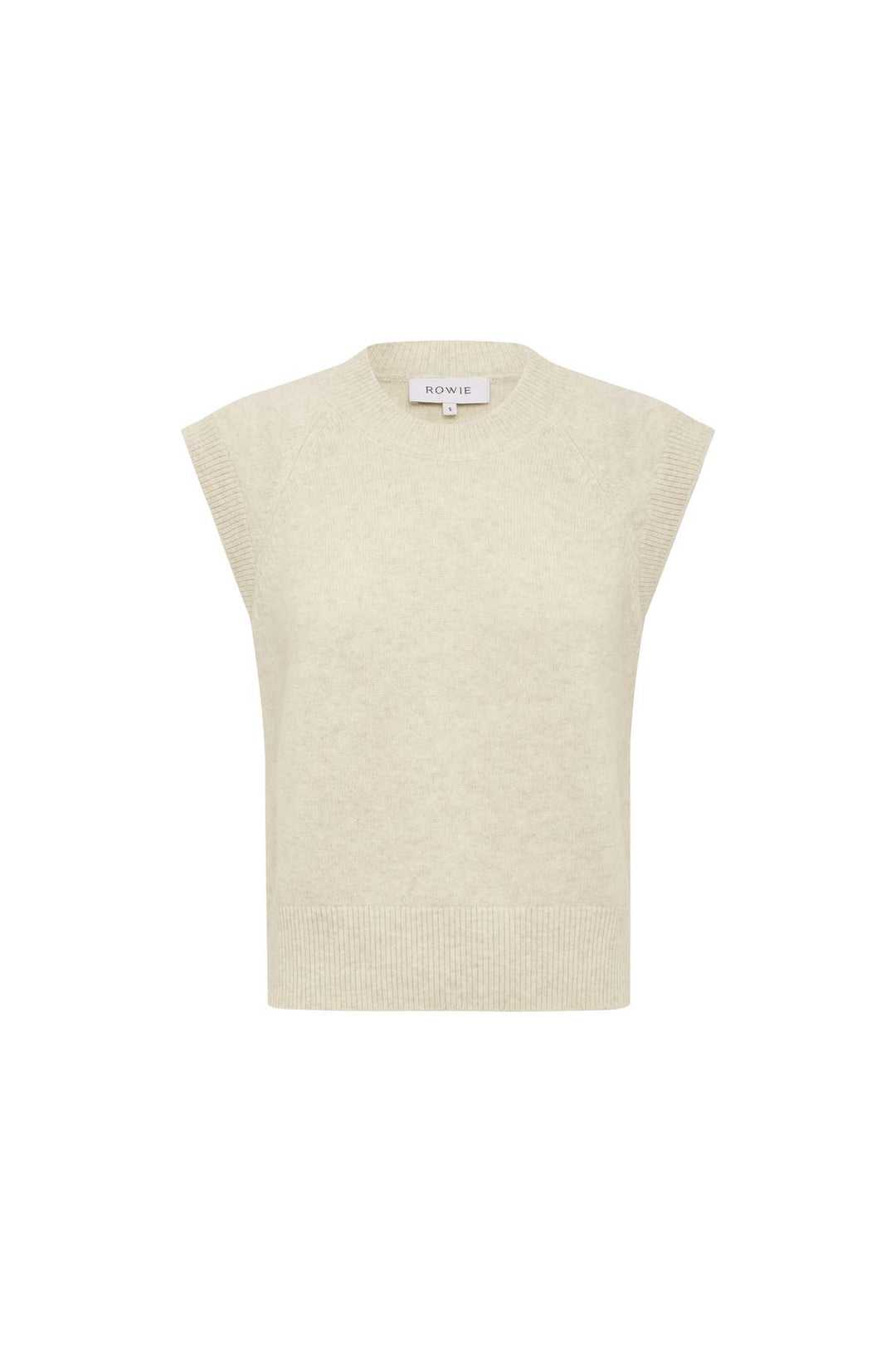 Quinn Merino Knit Vest - Oat Marle