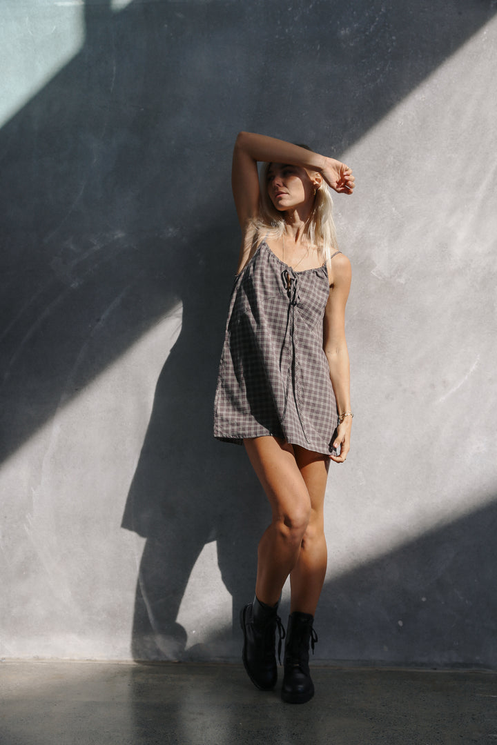 Ari dress - Maple gingham