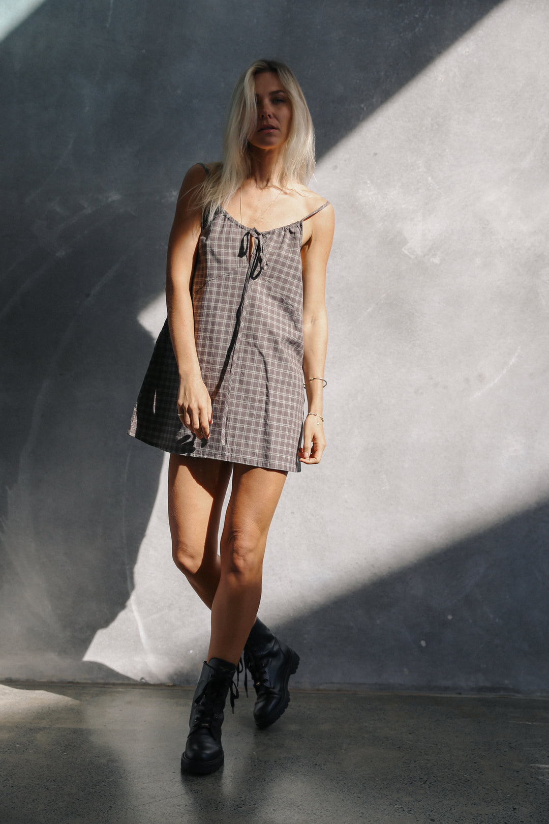 Ari dress - Maple gingham