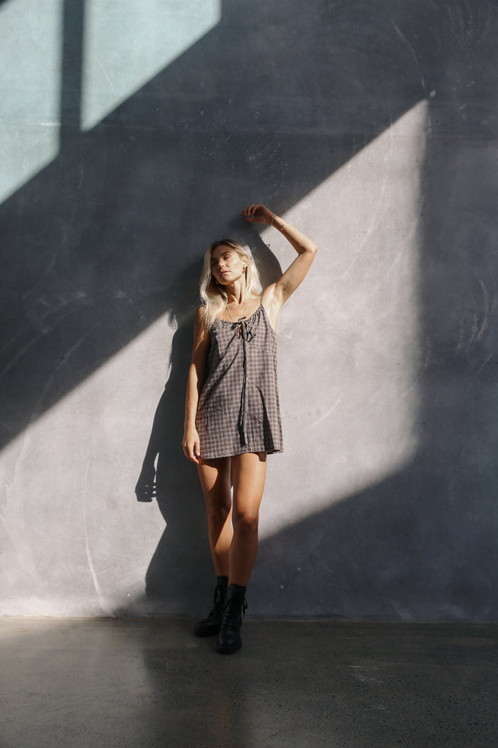 Ari dress - Maple gingham