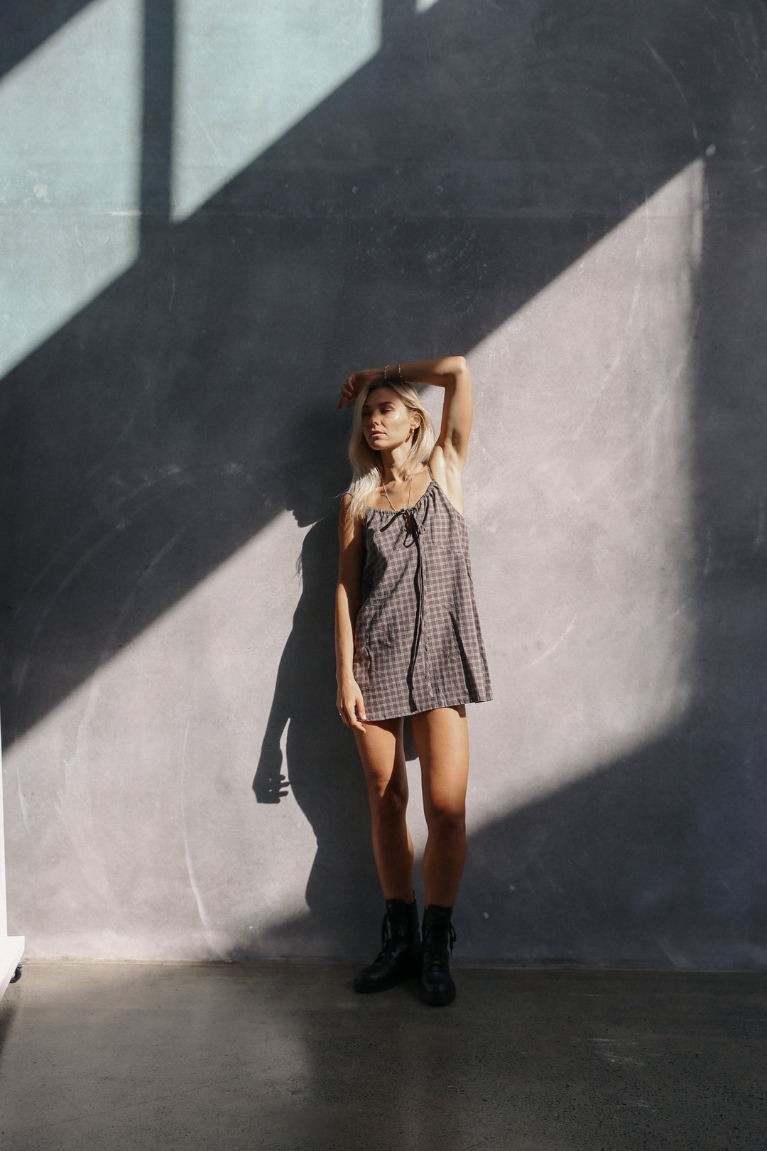 Ari dress - Maple gingham