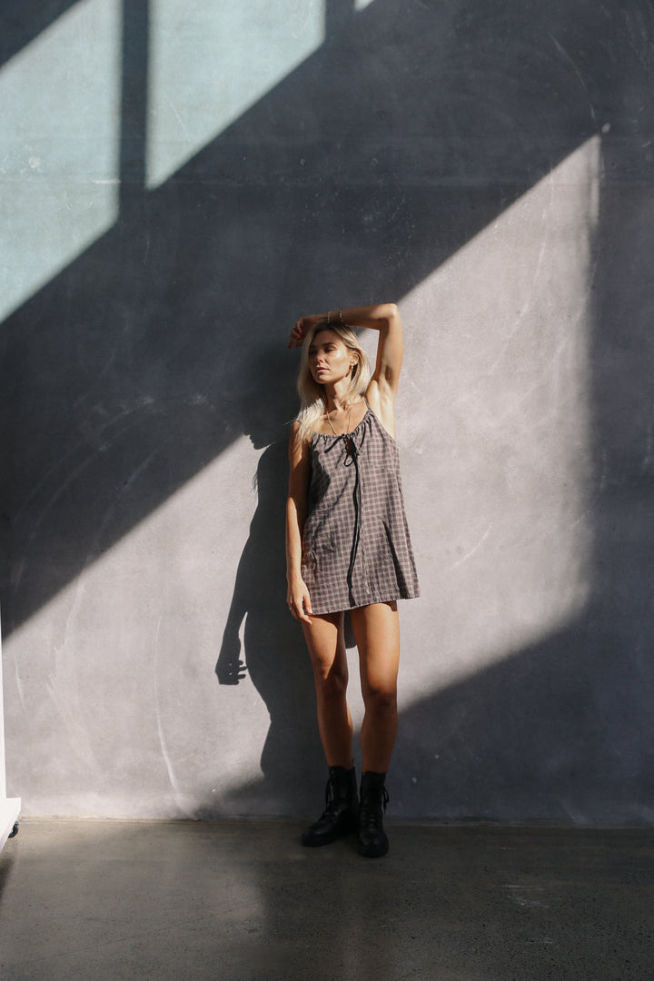 Ari dress - Maple gingham