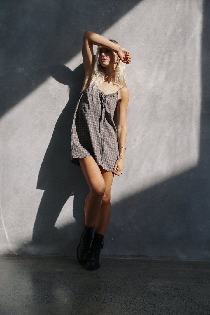 Ari dress - Maple gingham
