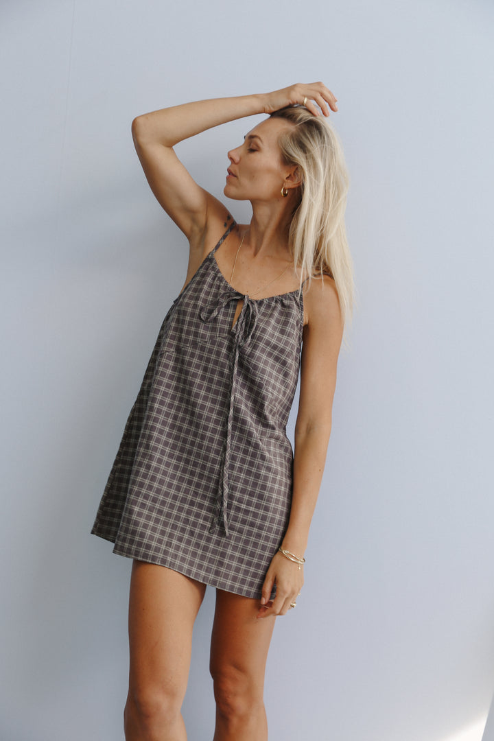 Ari dress - Maple gingham