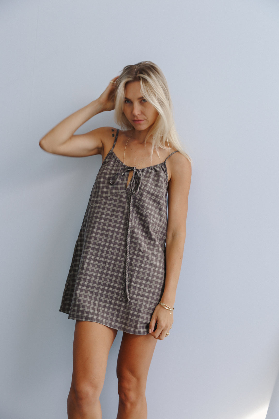 Ari dress - Maple gingham