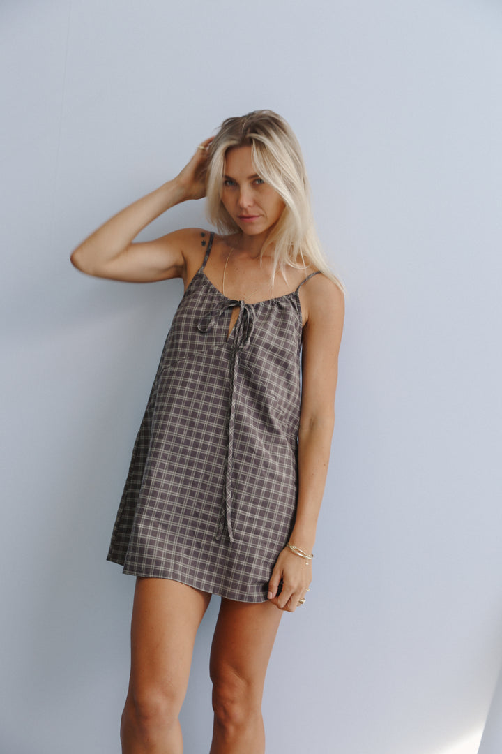 Ari dress - Maple gingham