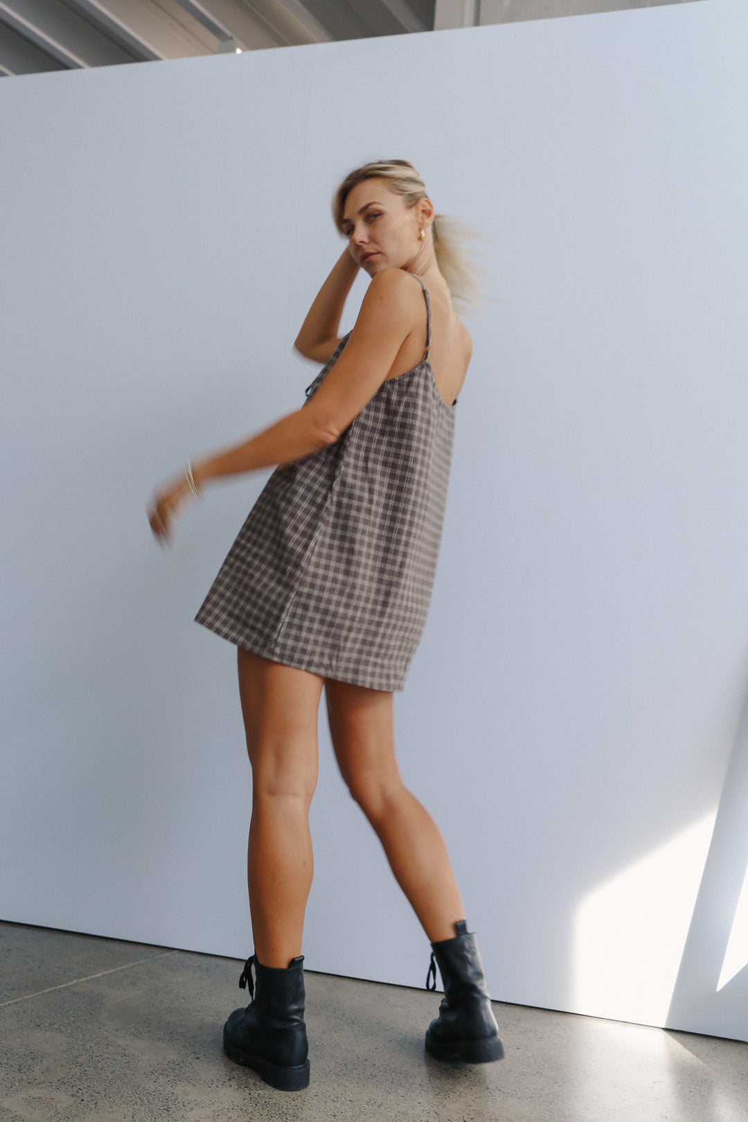 Ari dress - Maple gingham