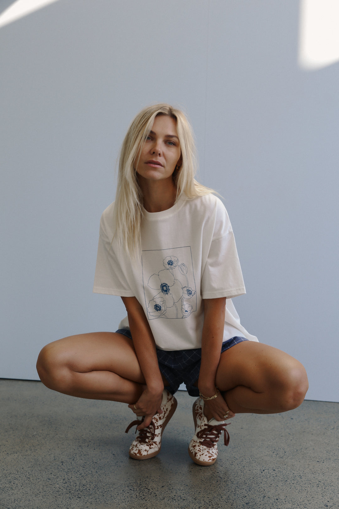 Poppy Tee - White
