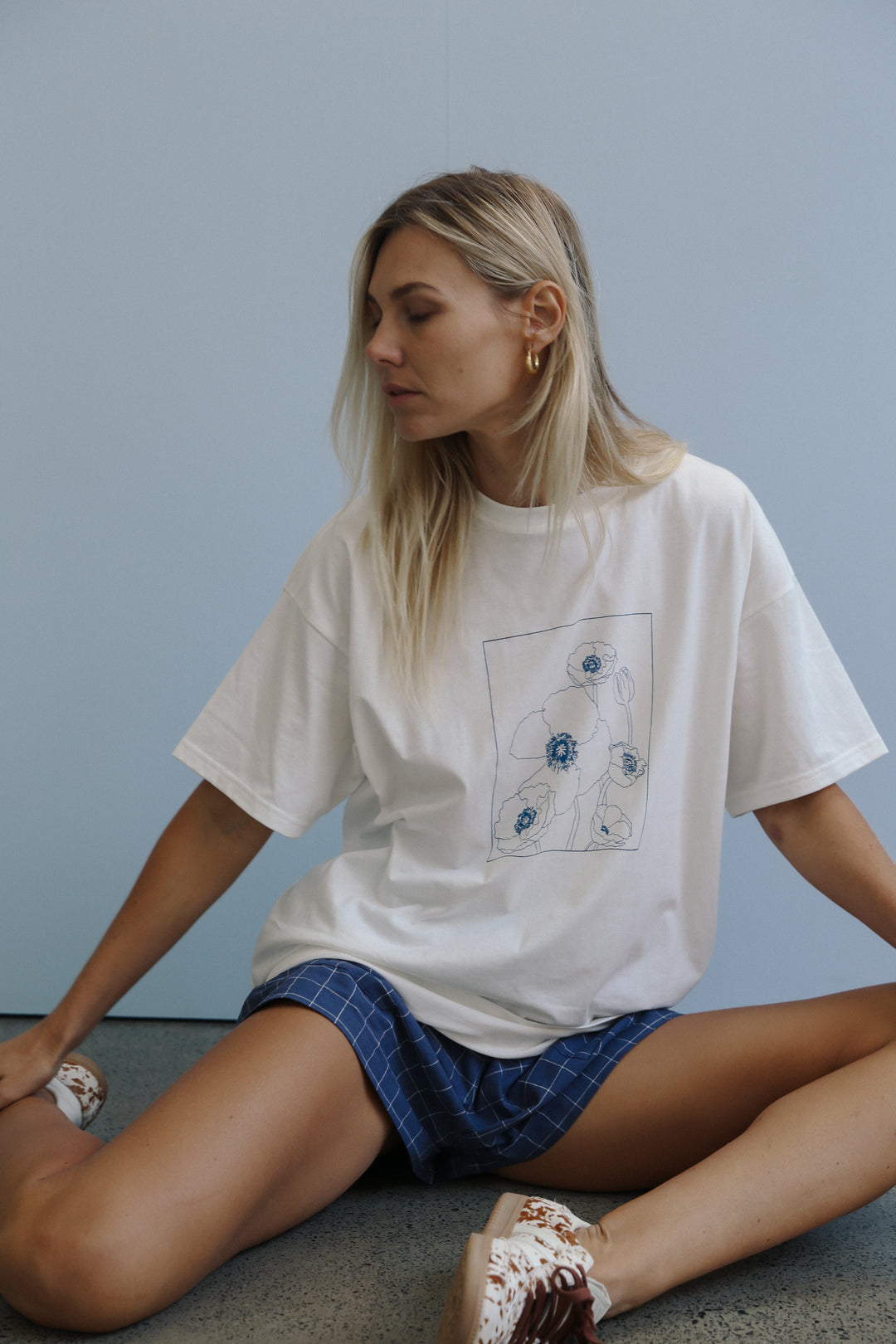 Poppy Tee - White
