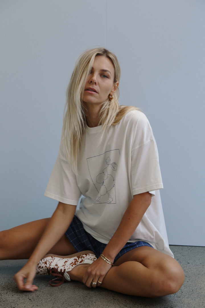 Poppy Tee - White