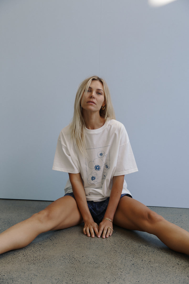 Poppy Tee - White
