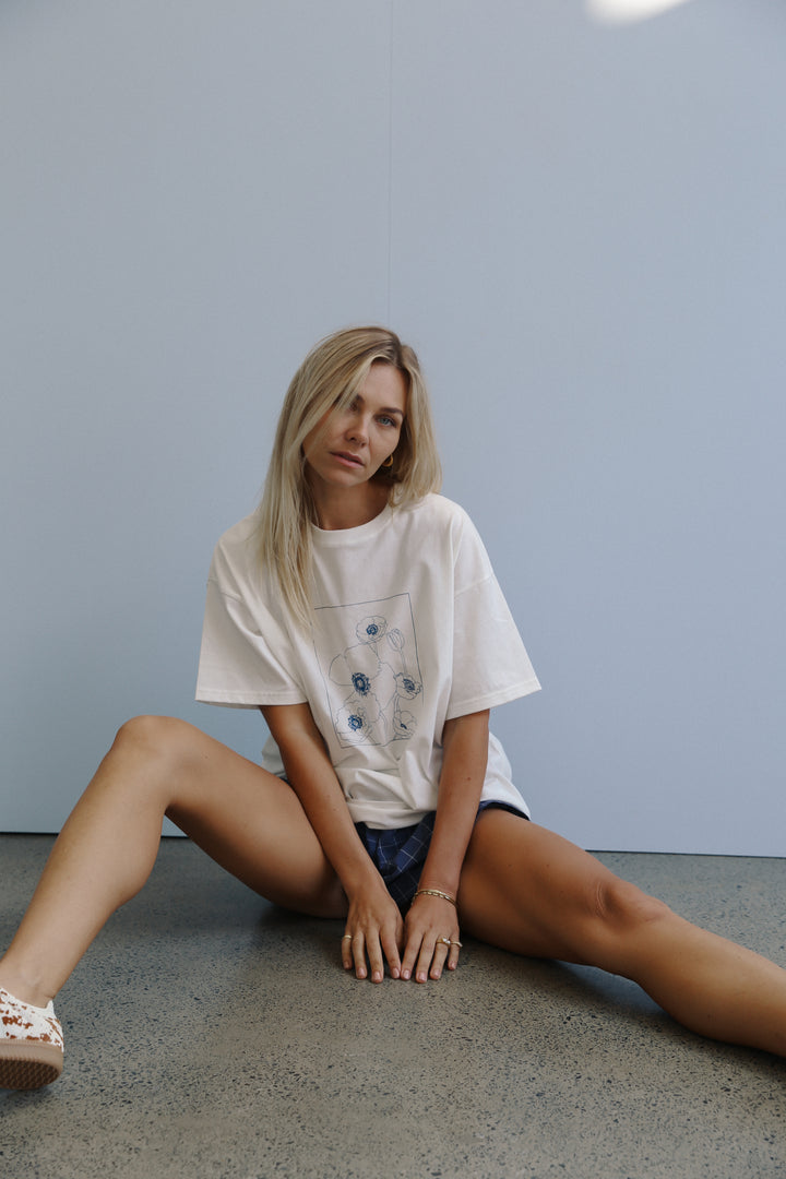 Poppy Tee - White
