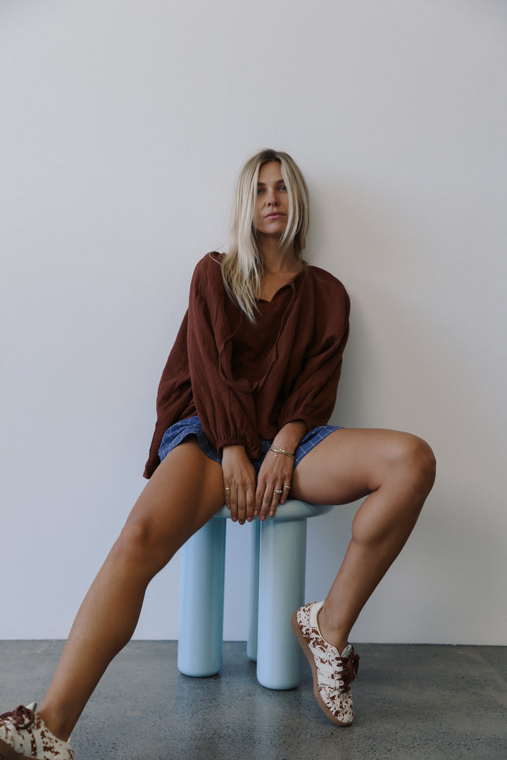 Cassie Blouse - Carob
