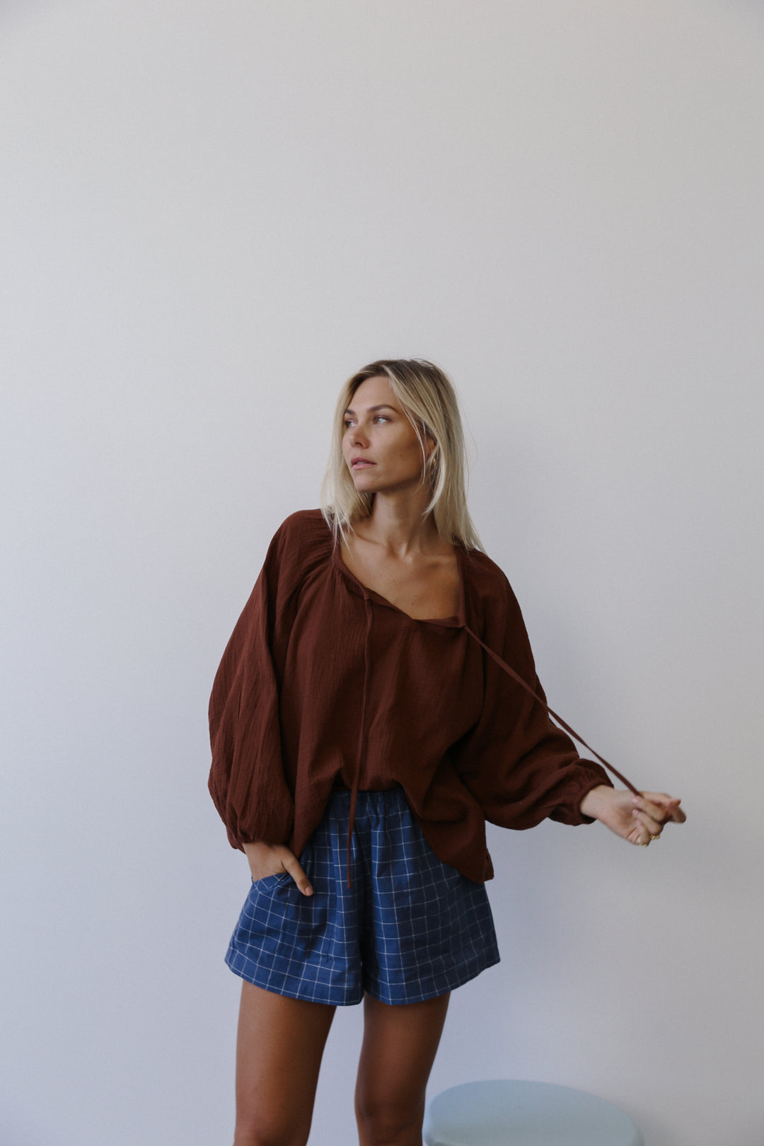 Cassie Blouse - Carob