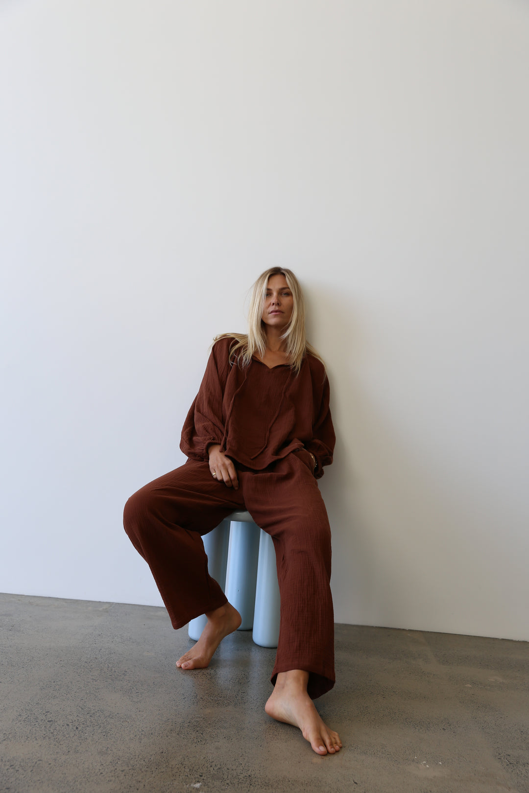 Chloe Tie Pant - Carob