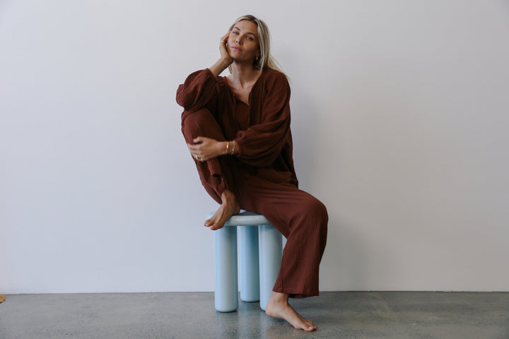 Cassie Blouse - Carob