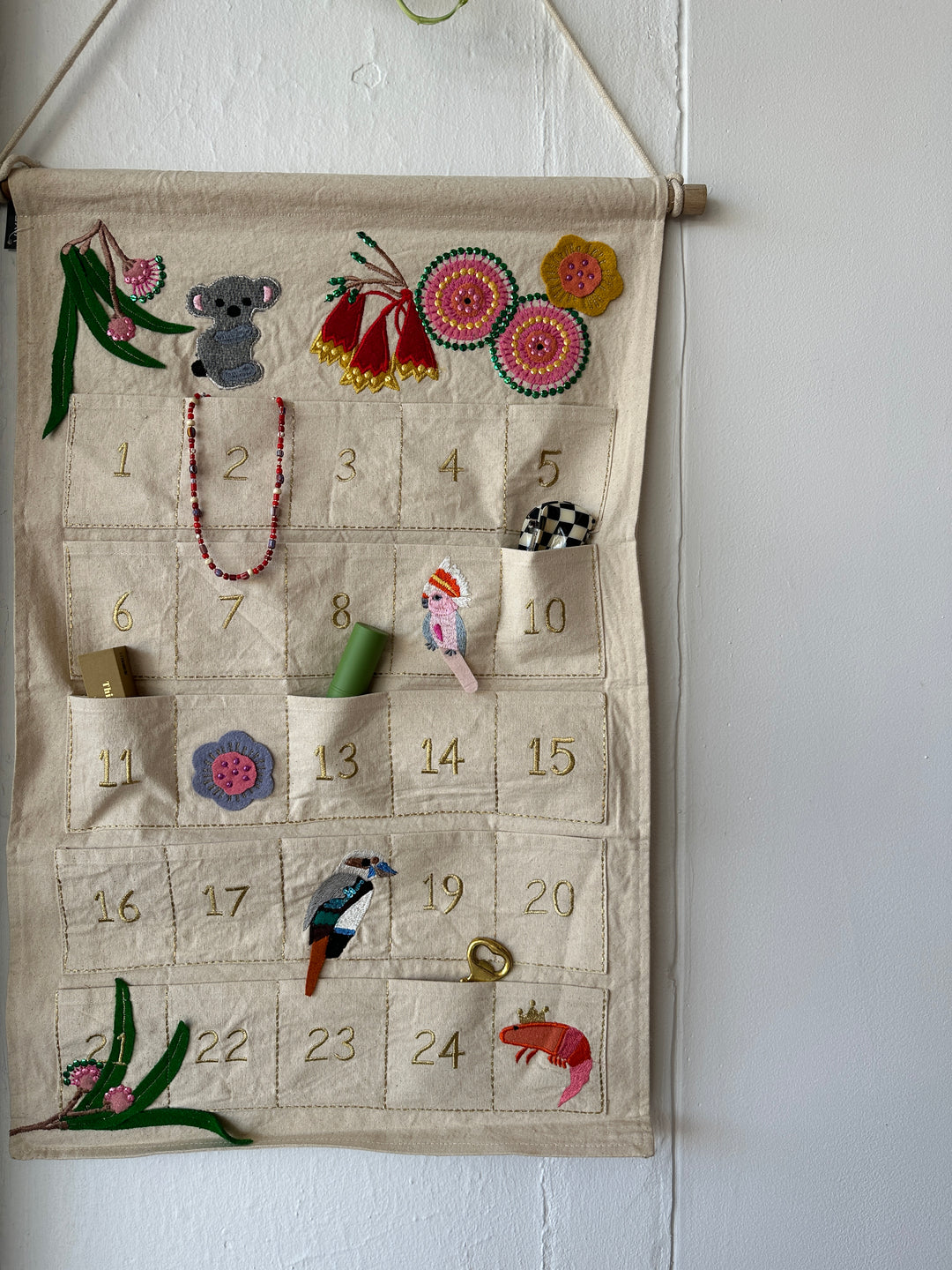 Native Australiana Applique Advent Calendar