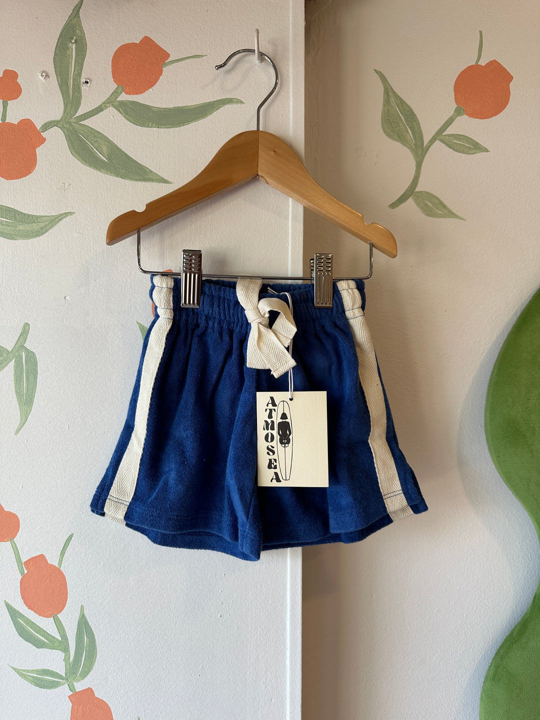 kids Mini Terry towelling Shorts cobalt atmosea