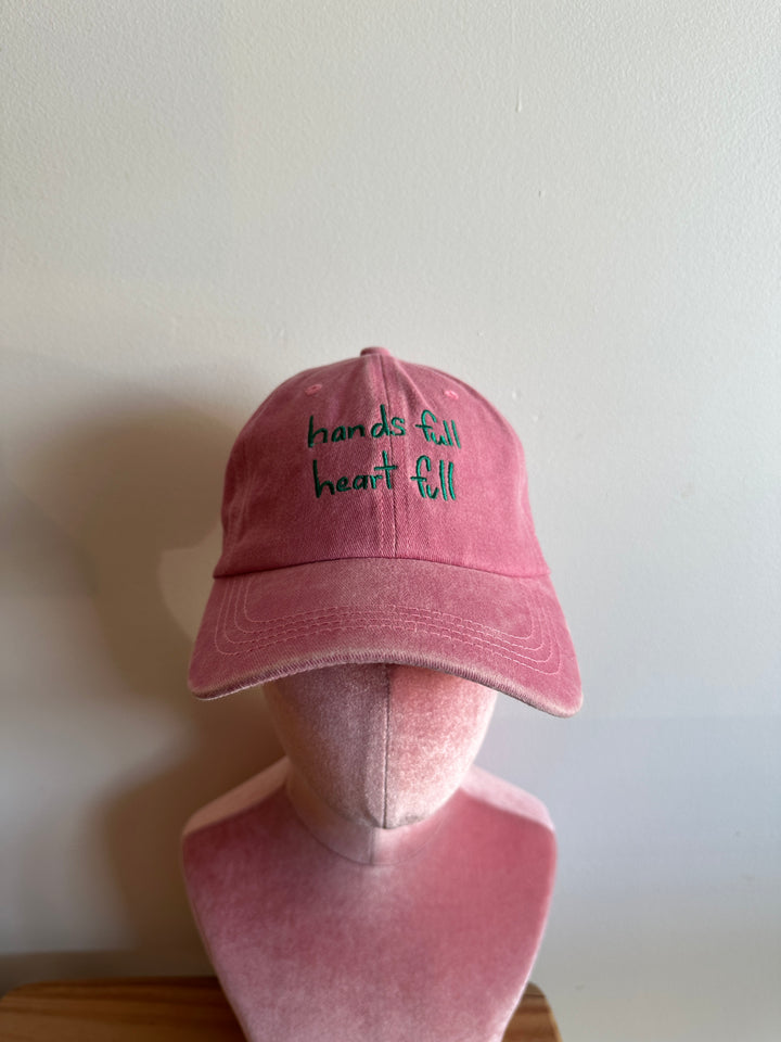 Heart Full Adults Cap - Pink