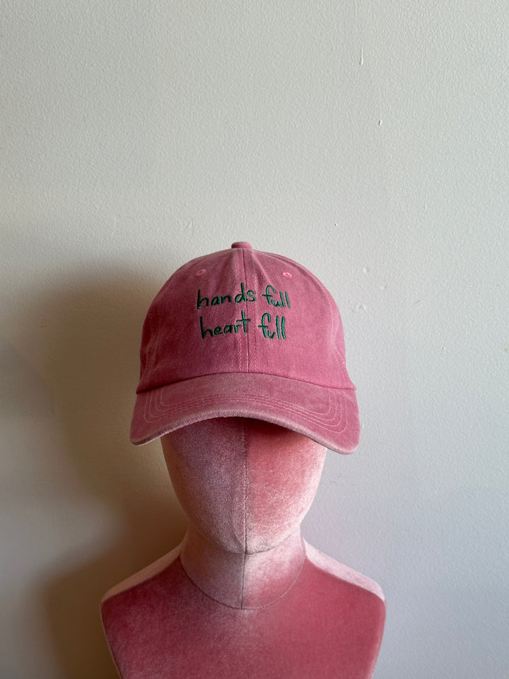 Heart Full Adults Cap - Pink