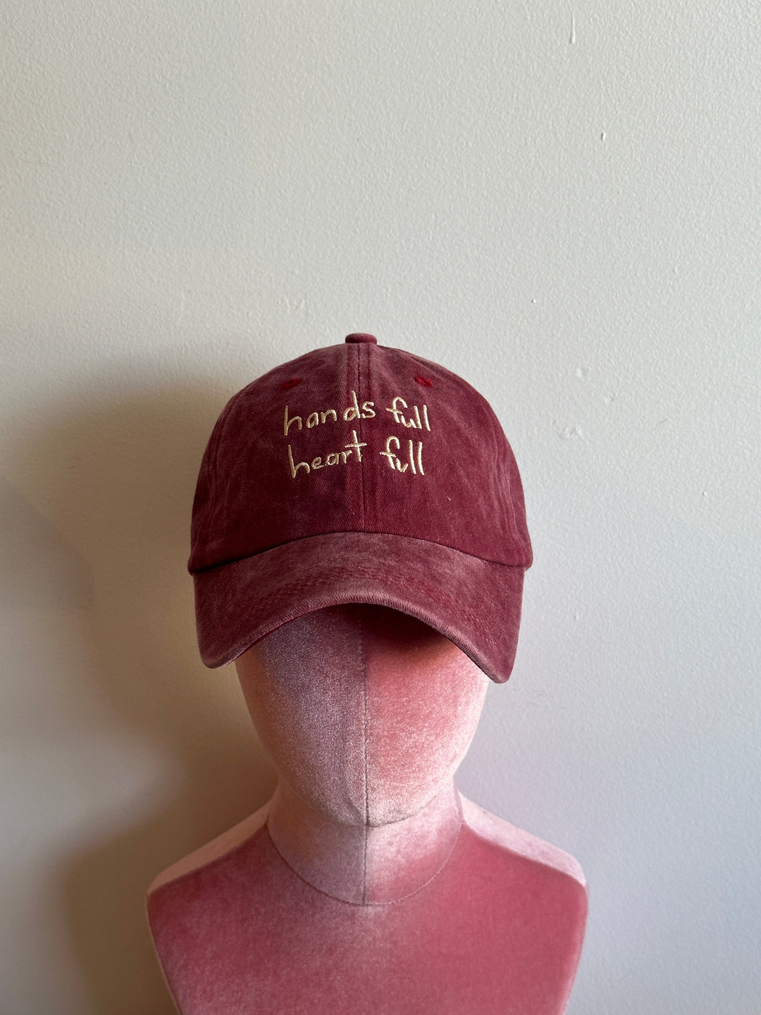 Heart Full Adults Cap - Cherry