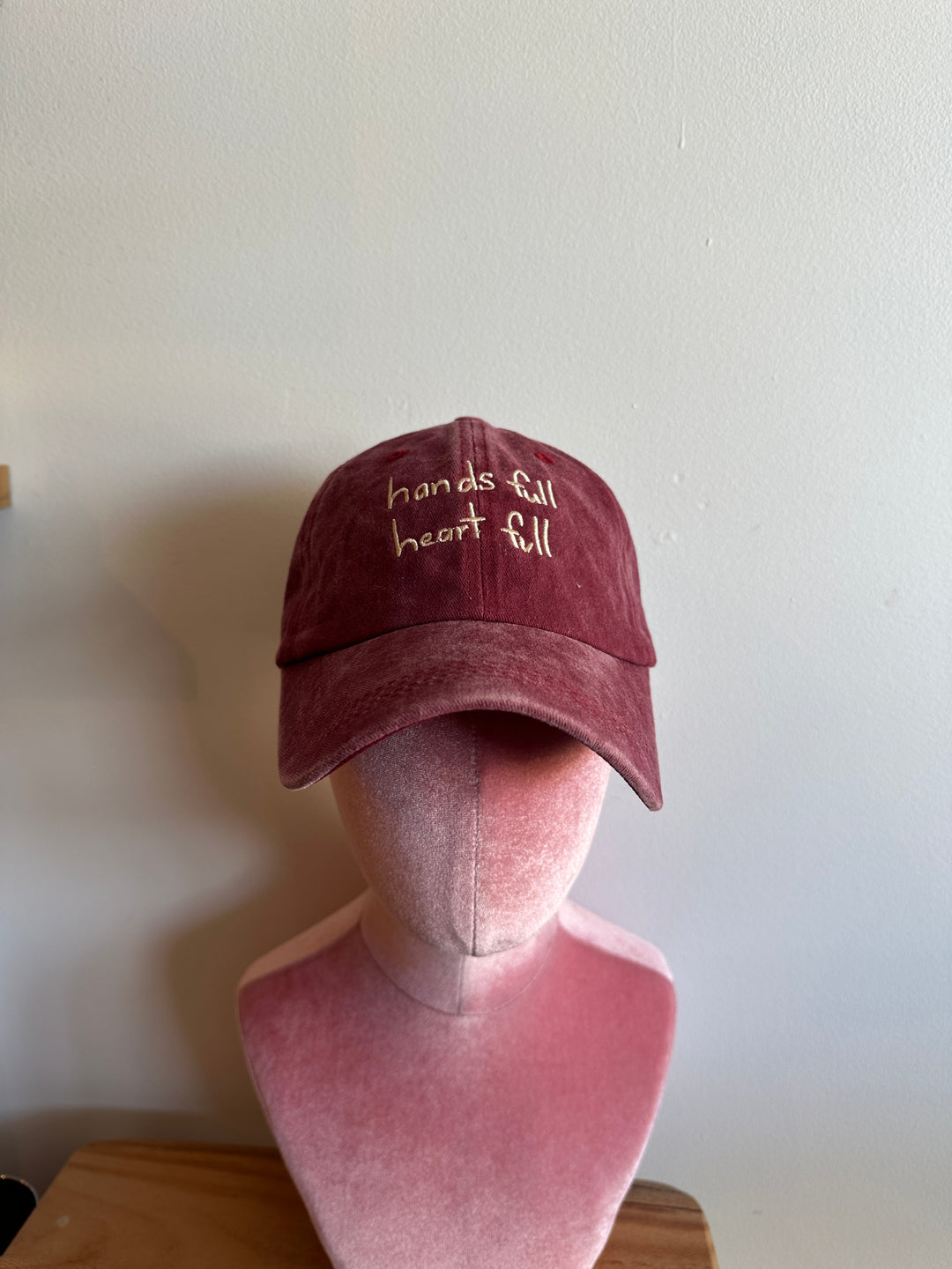 Heart Full Adults Cap - Cherry
