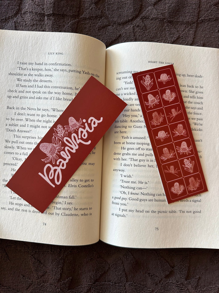 Banksia Bookmark - Outback Red