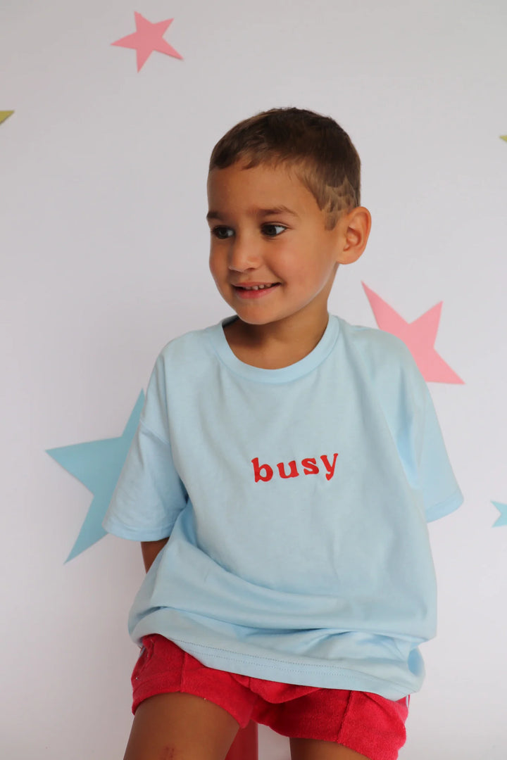 Busy Tee - Sky Blue