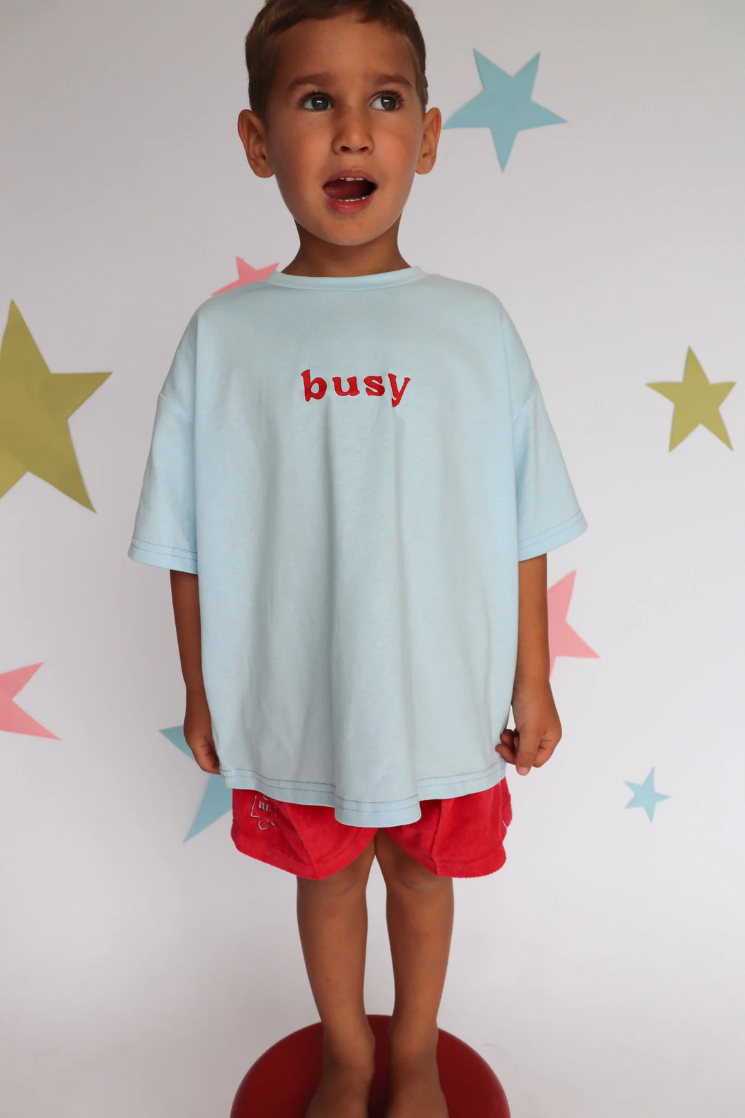 Busy Tee - Sky Blue