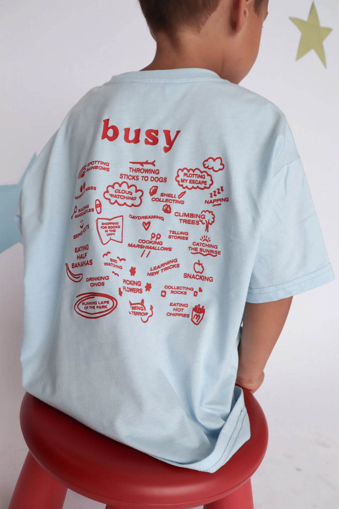 Busy Tee - Sky Blue