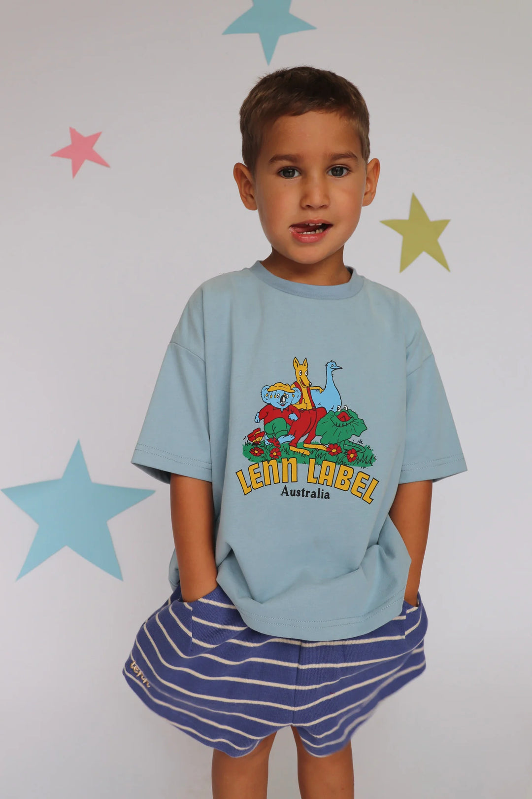 Lenn Aussie Tee - Sky