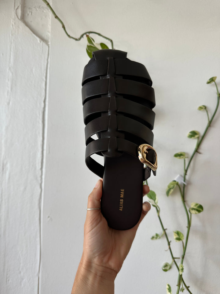 Henrietta - Choc Leather