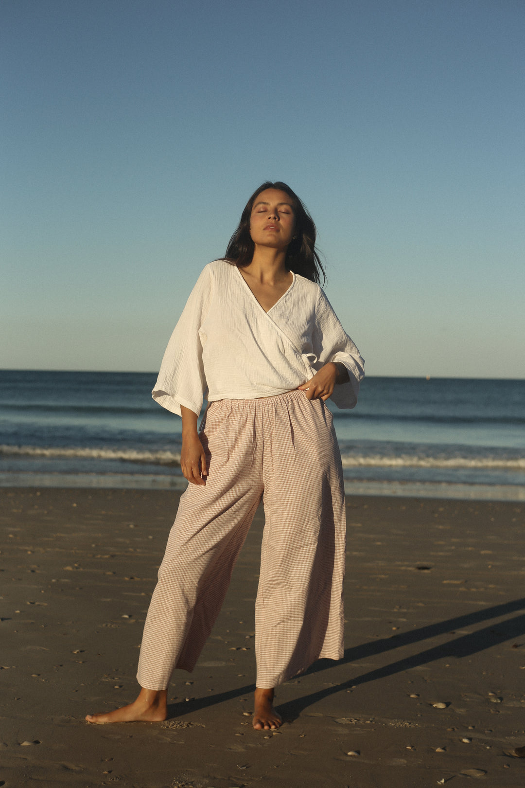 Mia Wrap Top - White