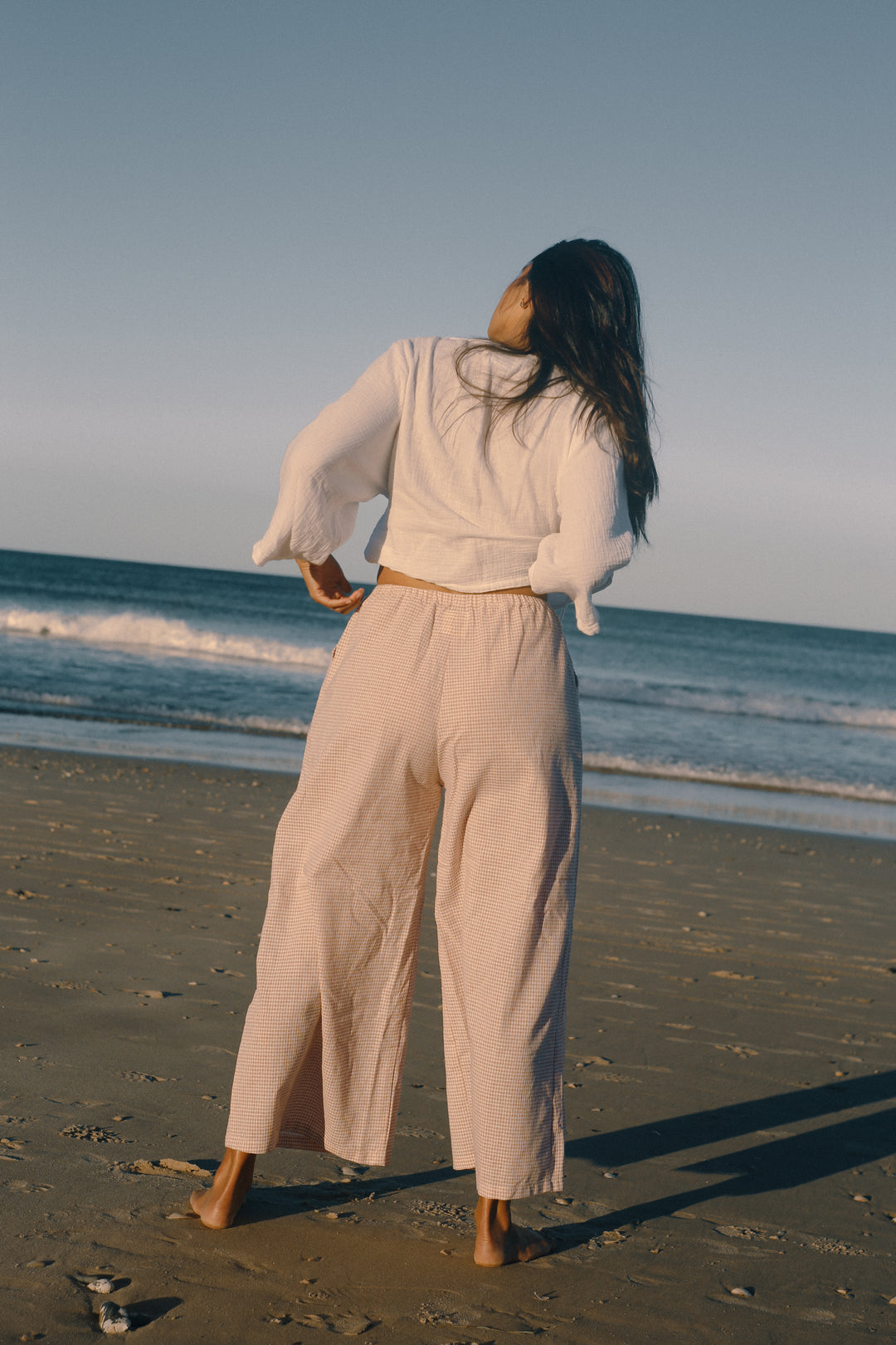 Ivy Pant - Dusty Rose Check