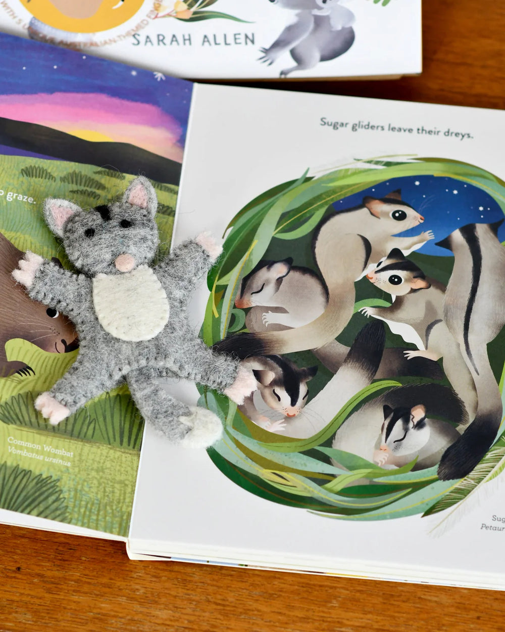 Jumping Joeys Finger Puppets & Book Set By Sarah Allen
