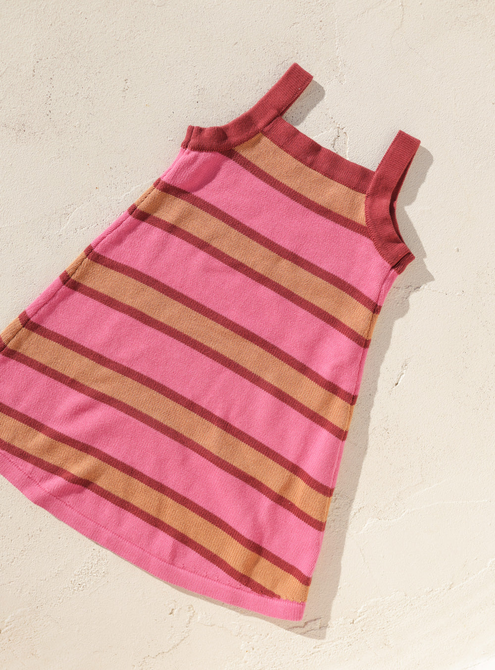 Stripe Knit Dress - Pink & Plum