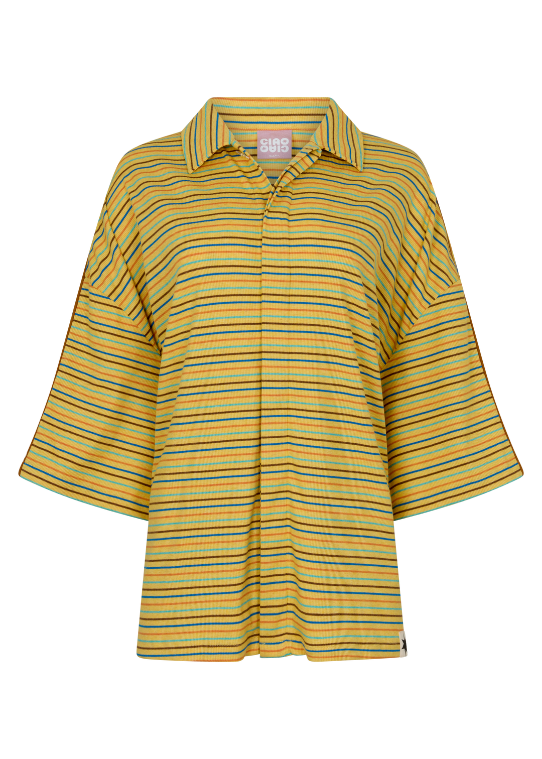 Lemon Striper Bungalow Shirt